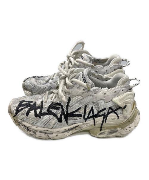 BALENCIAGA（バレンシアガ）BALENCIAGA (バレンシアガ) RUNNER GRAFFITI ホワイト サイズ:28.5の古着・服飾アイテム