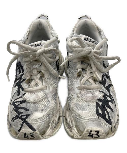 BALENCIAGA（バレンシアガ）BALENCIAGA (バレンシアガ) RUNNER GRAFFITI ホワイト サイズ:28.5の古着・服飾アイテム