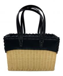 A VACATION（ア ヴァケーション）の古着「RATTAN M カゴバッグ」｜ベージュ