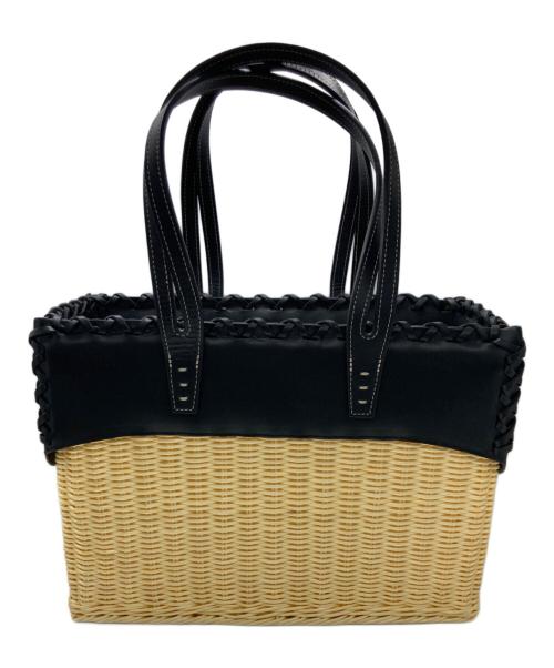 A VACATION（ア ヴァケーション）A VACATION (ア ヴァケーション) RATTAN M カゴバッグ ベージュの古着・服飾アイテム