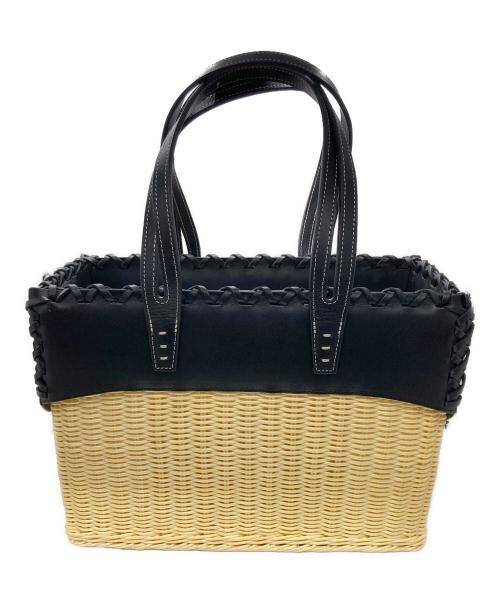 A VACATION（ア ヴァケーション）A VACATION (ア ヴァケーション) RATTAN M カゴバッグ ベージュの古着・服飾アイテム