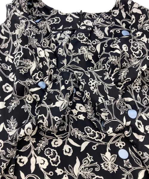 ebure（エブール）ebure (エブール) 総柄ワンピース ブラック サイズ:36の古着・服飾アイテム