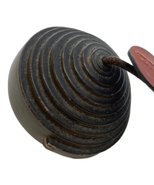 HERMES（エルメス）HERMES (エルメス) ホホバネックレス ブラック×パープルの古着・服飾アイテム