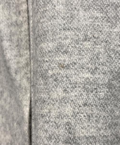 DRAWER（ドゥロワー）Drawer (ドゥロワー) ダブルフェイスノーカラーコート グレー サイズ:34の古着・服飾アイテム