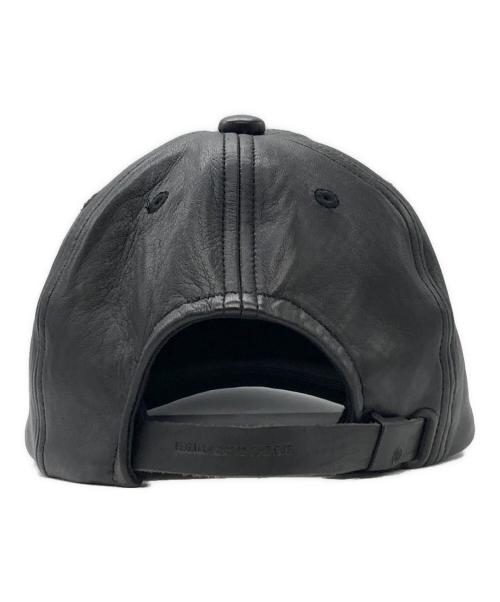 COOTIE PRODUCTIONS（クーティープロダクツ）COOTIE PRODUCTIONS (クーティープロダクツ) Leather 6 Panel Cap ブラックの古着・服飾アイテム