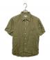 INDIVIDUALIZED SHIRTS（インディビジュアライズドシャツ）の古着「ショートスリーブリネンシャツ」｜カーキ