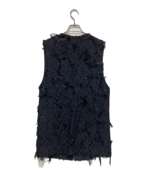 sahara（サハラ）sahara (サハラ) Cut Jacquard Vest ブラック サイズ:-の古着・服飾アイテム