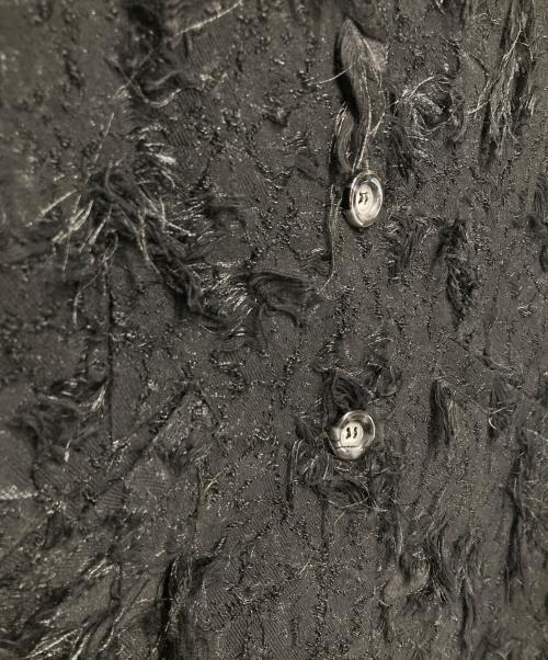 sahara（サハラ）sahara (サハラ) Cut Jacquard Vest ブラック サイズ:-の古着・服飾アイテム