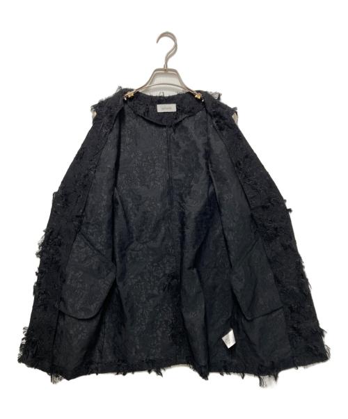 sahara（サハラ）sahara (サハラ) Cut Jacquard Vest ブラック サイズ:-の古着・服飾アイテム