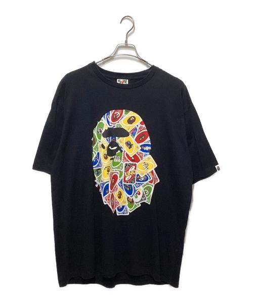 A BATHING APE（アベイシングエイプ）A BATHING APE (アベイシングエイプ) UNO APE HEAD TEE ブラック サイズ:3XLの古着・服飾アイテム