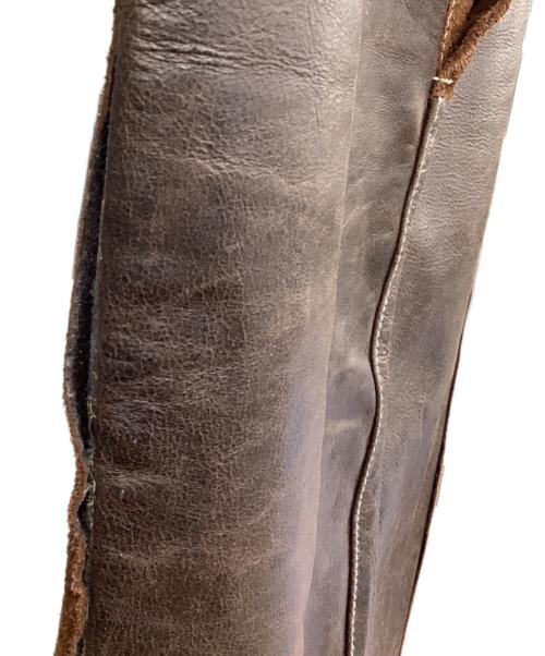 MM6 Maison Margiela（エムエムシックスメゾンマルジェラ）MM6 Maison Margiela (エムエムシックスメゾンマルジェラ) レザースカート ブラウン サイズ:38の古着・服飾アイテム