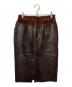 MM6 Maison Margiela (エムエムシックスメゾンマルジェラ) レザースカート ブラウン サイズ:38：15000円