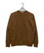 AURALEEオーラリー）の古着「WASHED FRENCH MERINO KNIT P/O」｜ブラウン