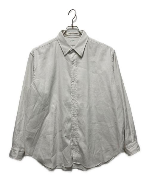 A.PRESSE（アプレッセ）A.PRESSE (アプレッセ) Double Weave Twill Regular Collar Shirt ホワイト サイズ:3の古着・服飾アイテム