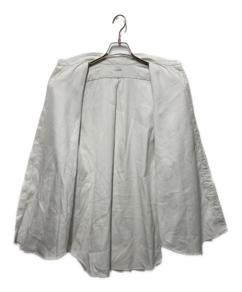 A.PRESSE（アプレッセ）A.PRESSE (アプレッセ) Double Weave Twill Regular Collar Shirt ホワイト サイズ:3の古着・服飾アイテム