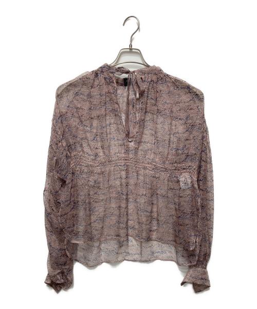 CHANEL（シャネル）CHANEL (シャネル) 総柄シルクブラウス ピンク サイズ:36の古着・服飾アイテム