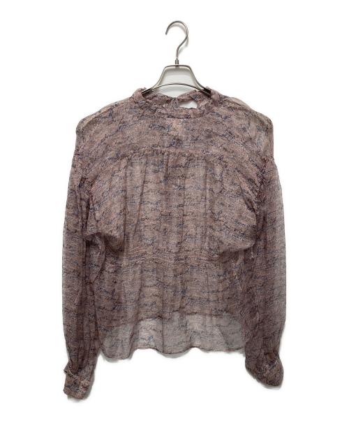 CHANEL（シャネル）CHANEL (シャネル) 総柄シルクブラウス ピンク サイズ:36の古着・服飾アイテム