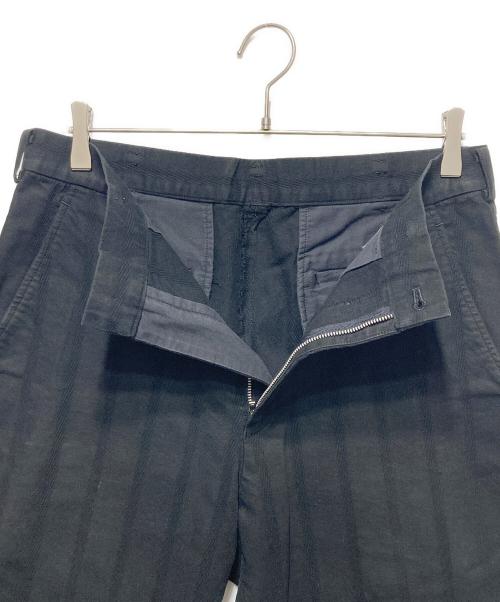 COMME des GARCONS HOMME（コムデギャルソン オム）COMME des GARCONS HOMME (コムデギャルソン オム) 00’Sブラックストライプコットンパンツ ブラック サイズ:Ｓの古着・服飾アイテム
