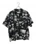 BUENA VISTA（ブエナビスタ）の古着「総柄レーヨンシャツ」｜ブラック