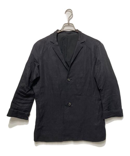 DEVOA（デヴォア）DEVOA (デヴォア) 和紙スタンドカラージャケット ブラック サイズ:2の古着・服飾アイテム
