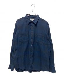INDIVIDUALIZED SHIRTS（インディビジュアライズドシャツ）の古着「コットンネルシャツ」｜ネイビー