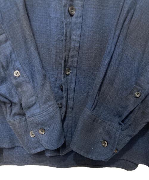 INDIVIDUALIZED SHIRTS（インディビジュアライズドシャツ）INDIVIDUALIZED SHIRTS (インディビジュアライズドシャツ) コットンネルシャツ ネイビー サイズ:Ｌの古着・服飾アイテム