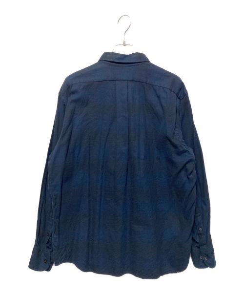 INDIVIDUALIZED SHIRTS（インディビジュアライズドシャツ）INDIVIDUALIZED SHIRTS (インディビジュアライズドシャツ) コットンネルシャツ ネイビー サイズ:Ｌの古着・服飾アイテム
