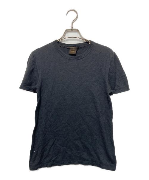 LOUIS VUITTON（ルイ ヴィトン）LOUIS VUITTON (ルイ ヴィトン) カシミヤシルクショートスリーブニット グレー サイズ:Ｓの古着・服飾アイテム