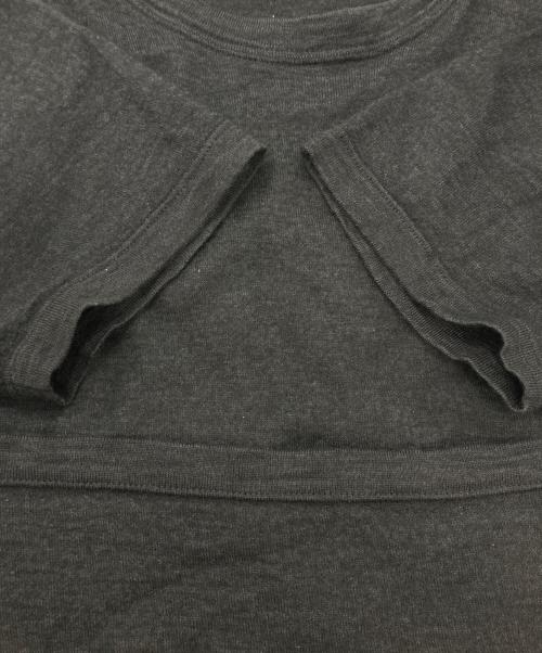 LOUIS VUITTON（ルイ ヴィトン）LOUIS VUITTON (ルイ ヴィトン) カシミヤシルクショートスリーブニット グレー サイズ:Ｓの古着・服飾アイテム