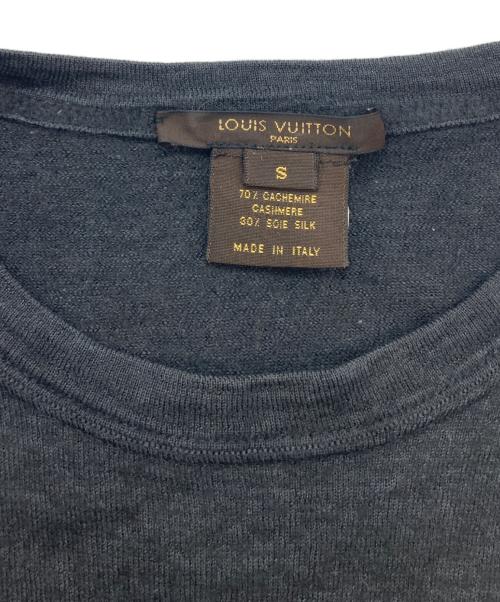 LOUIS VUITTON（ルイ ヴィトン）LOUIS VUITTON (ルイ ヴィトン) カシミヤシルクショートスリーブニット グレー サイズ:Ｓの古着・服飾アイテム
