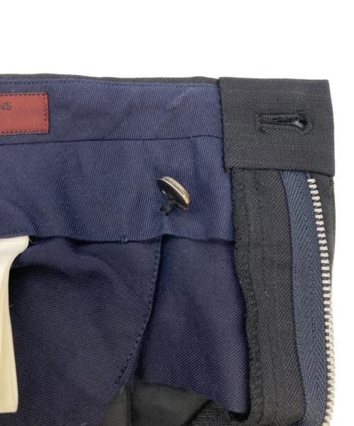 COMME des GARCONS HOMME DEUX（コムデギャルソン オム ドゥ）COMME des GARCONS HOMME DEUX (コムデギャルソン オム ドゥ) シャドーストライプウール２タックスラックス ブラック サイズ:Xの古着・服飾アイテム