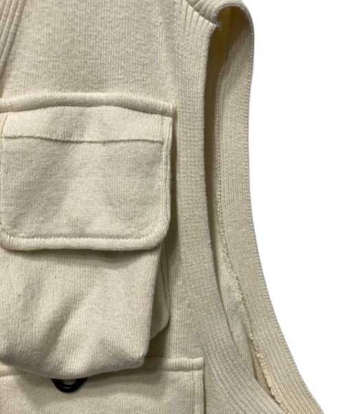 meanswhile（ミーンズワイル）meanswhile (ミーンズワイル) Cotton Knit Luggage Vest ベージュ サイズ:2の古着・服飾アイテム