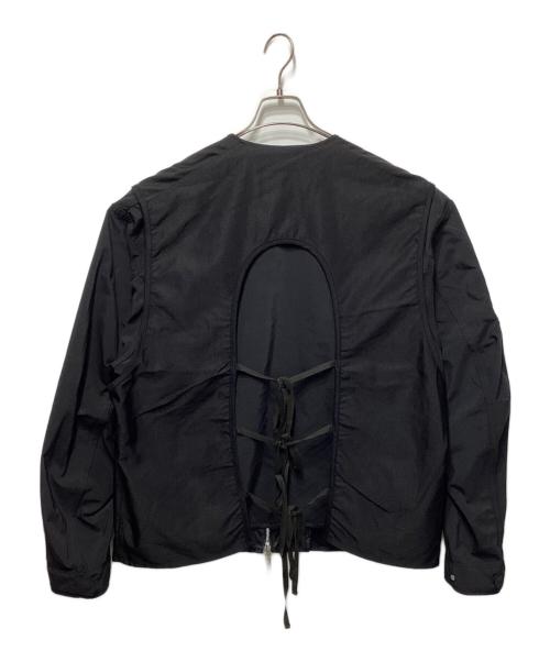 meanswhile（ミーンズワイル）meanswhile (ミーンズワイル) Dress Satin Reversible 4Way JKT ブラック サイズ:3の古着・服飾アイテム