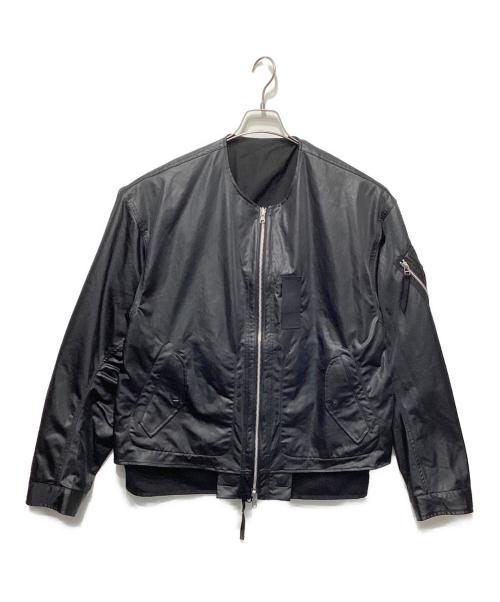 meanswhile（ミーンズワイル）meanswhile (ミーンズワイル) Dress Satin Reversible 4Way JKT ブラック サイズ:3の古着・服飾アイテム