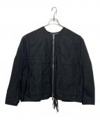 meanswhileミーンズワイル）の古着「Dress Satin Reversible 4Way JKT」｜ブラック