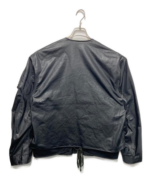 meanswhile（ミーンズワイル）meanswhile (ミーンズワイル) Dress Satin Reversible 4Way JKT ブラック サイズ:2の古着・服飾アイテム