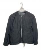 meanswhileミーンズワイル）の古着「Dress Satin Reversible 4Way JKT」｜ブラック