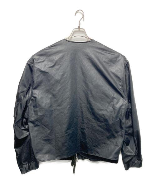 meanswhile（ミーンズワイル）meanswhile (ミーンズワイル) Dress Satin Reversible 4Way JKT ブラック サイズ:4の古着・服飾アイテム