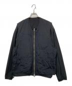 meanswhileミーンズワイル）の古着「リバーシブルジャケット」｜ブラック