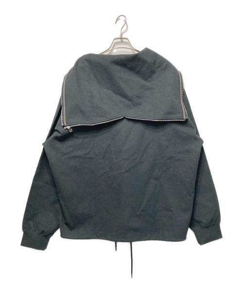 meanswhile（ミーンズワイル）meanswhile (ミーンズワイル) Comfort Dress Zip Hoodie (Off Black) グレー サイズ:03の古着・服飾アイテム