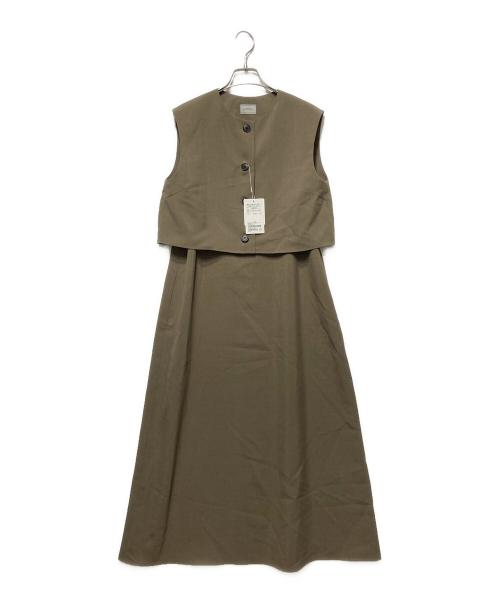 green label relaxing（グリーンレーベルリラクシング）green label relaxing (グリーンレーベルリラクシング) マルチウェイ ワンピース ブラウン サイズ:freeの古着・服飾アイテム