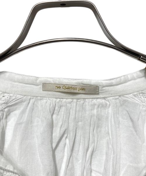 ne quittez pas（ヌキテパ）ne quittez pas (ヌキテパ) コットンボイルブラウス ホワイト サイズ:freeの古着・服飾アイテム