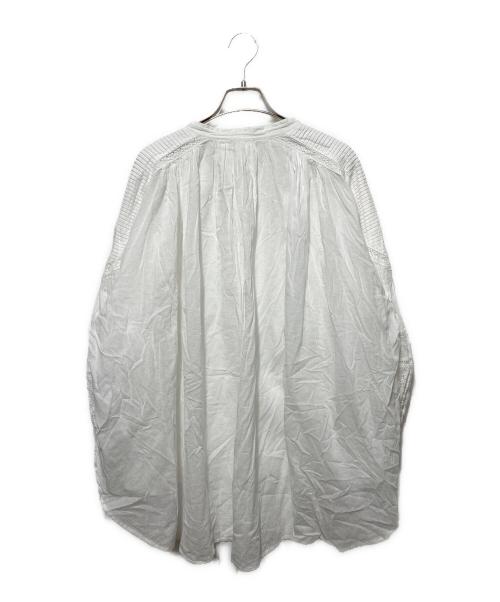 ne quittez pas（ヌキテパ）ne quittez pas (ヌキテパ) コットンボイルブラウス ホワイト サイズ:freeの古着・服飾アイテム