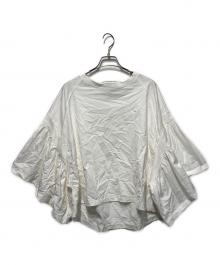 COGTHEBIGSMOKE（コグザビッグスモーク）の古着「LAURA GATHERED SLV TOP/ギャザースリーブトップ」｜ホワイト