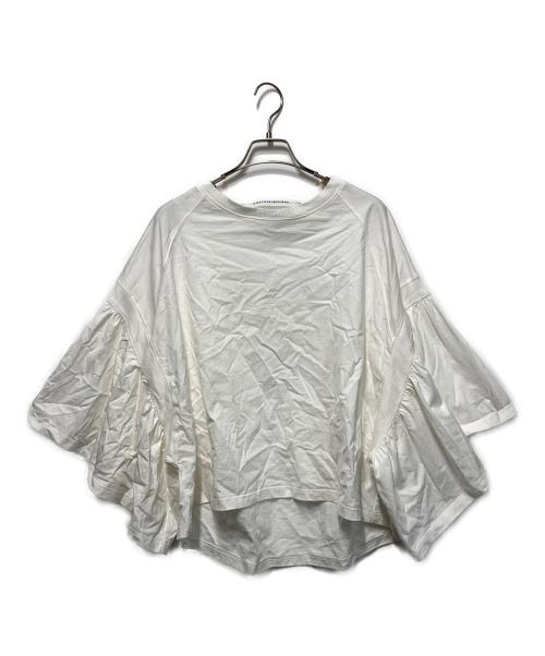 COGTHEBIGSMOKE（コグザビッグスモーク）COGTHEBIGSMOKE (コグザビッグスモーク) LAURA GATHERED SLV TOP/ギャザースリーブトップ ホワイト サイズ:FREEの古着・服飾アイテム