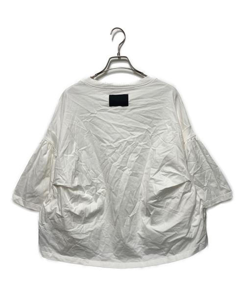 COGTHEBIGSMOKE（コグザビッグスモーク）COGTHEBIGSMOKE (コグザビッグスモーク) LAURA GATHERED SLV TOP/ギャザースリーブトップ ホワイト サイズ:FREEの古着・服飾アイテム