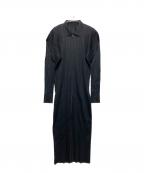 PLEATS PLEASEプリーツプリーズ）の古着「プリーツワンピース」｜ブラック