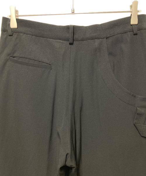 Y's（ワイズ）Y's (ワイズ) ウールワイドスラックス ブラック サイズ:34の古着・服飾アイテム