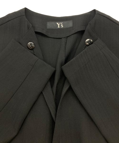 Y's（ワイズ）Y's (ワイズ) シャドーストライプシャツワンピース ブラック サイズ:-の古着・服飾アイテム