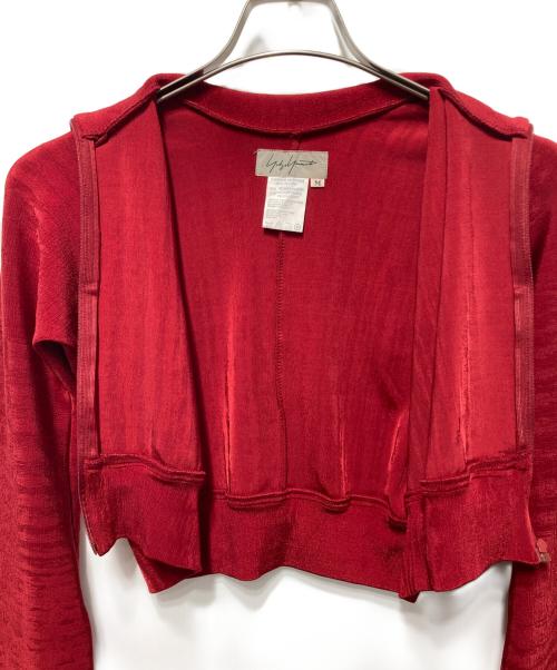 YOHJI YAMAMOTO（ヨウジヤマモト）YOHJI YAMAMOTO (ヨウジヤマモト) クロップドブルゾン レッド サイズ:Mの古着・服飾アイテム